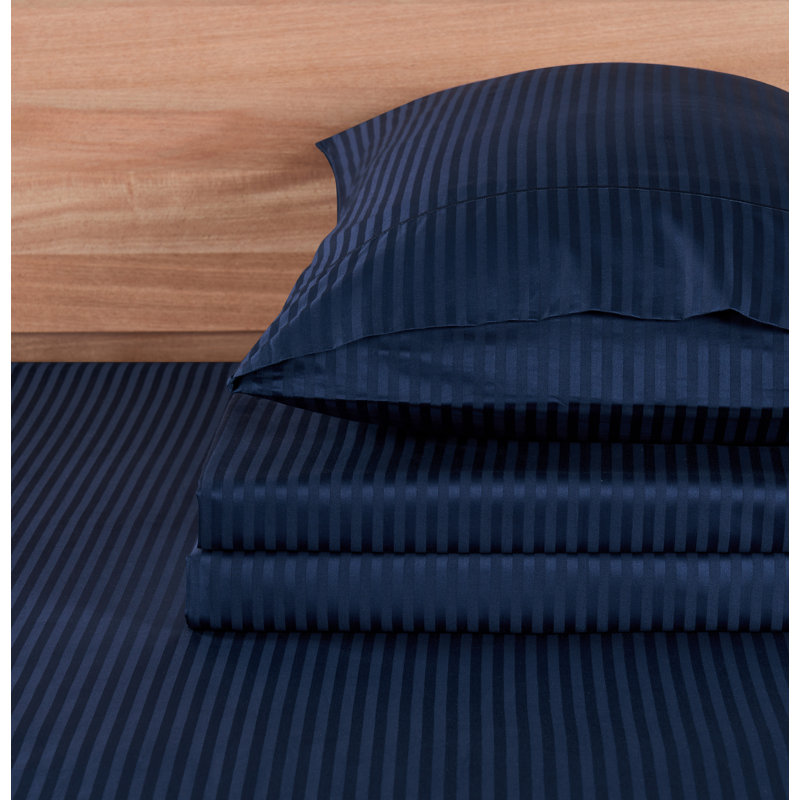 Kathy Ireland Home Egyptian Cotton Sateen Sheet Set & Reviews Wayfair